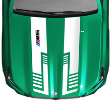 Stripes Racing Checkered Flag oder Strobe Look Motorhaubenaufkleber für BMW 5er G60 M5 G90
 3