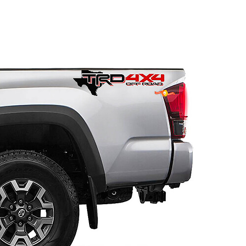 TRD 4x4 Offroad Texas Edition Seiten-Vinylaufkleber für Toyota Tacoma Tundra