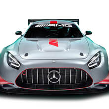 Rennstreifen Seitenhaube Dach Windschutzscheibe Vinyl Aufkleber Sticker für Mercedes-Benz AMG GT_2