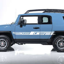 FJ-Logo Geometrische Streifen Seiten-Tür Vinyl-Aufkleber für Toyota FJ Cruiser_2