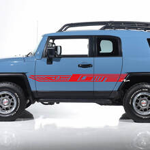 Toyota FJ Cruiser Seitentürstreifen, Aufkleber, Grafiken – individuelles Vinyl-Set
 3