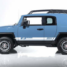 FJ Logo Seiten-Türstreifen Vinyl-Aufkleber Aufkleber Grafik-Kit 2 Für Toyota FJ Cruiser 2