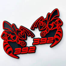 Hornet Bee 392 3D-Abzeichen, graues vs. rotes Kotflügelabzeichen, Emblem 1
 4