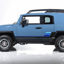 Seitenaufkleber mit Vintage-Retro-Streifen – passend für Toyota FJ Cruiser 2
 2