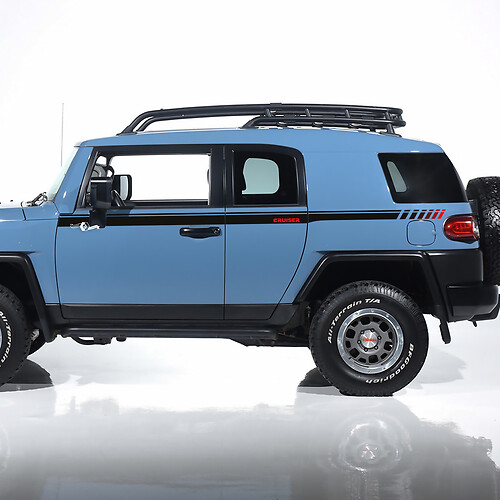 Streifen-Seitenaufkleber, Grafiken – passend für Toyota FJ Cruiser
