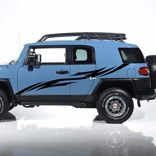Toyota FJ Cruiser Tribal Seitentürstreifen, Aufkleber, Grafiken – individuelles Vinyl-Set
