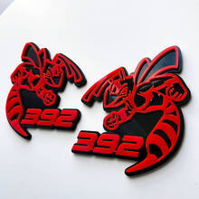 Hornet Bee 392 3D-Abzeichen, graues vs. rotes Fender-Abzeichen-Emblem
 2