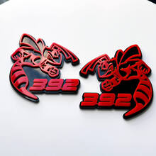 Hornet Bee 392 3D-Abzeichen, graues vs. rotes Fender-Abzeichen-Emblem
 3