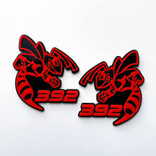 Hornet Bee 392 3D-Abzeichen, graues vs. rotes Fender-Abzeichen-Emblem
 4