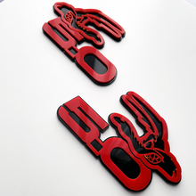 COYOTE 5.0 Fender Badges Emblem 3D-Abzeichen Schwarz vs. Rot
 3