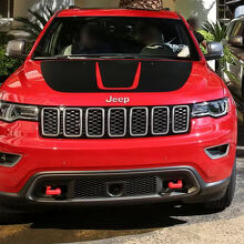 Schwarzfolie Motorhauben-Grafikfolie Aufkleber für Jeep Grand Cherokee Trackhawk_2