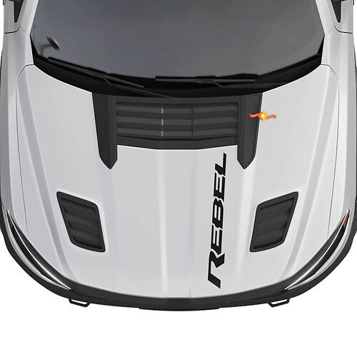 Dodge Ram 1500 Rebel Hood Logo Vinyl -Aufkleber -Grafikaufkleber
