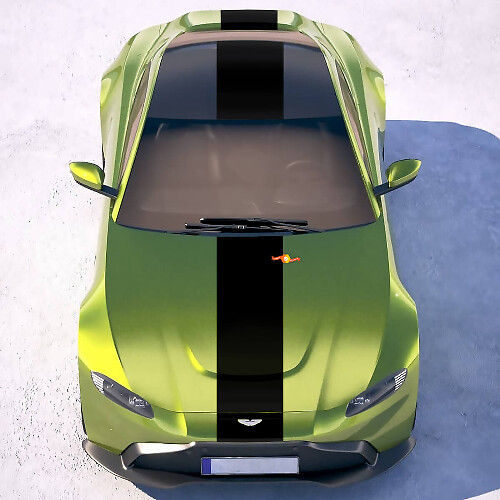 Racing-Streifen Karosserie-Vinylaufkleber für Aston Martin Vantage