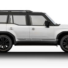 Streifenförmige Vinyl-Aufkleber für die unteren Seitentüren des Land Cruiser
 2
