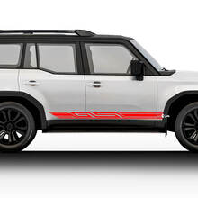 Streifenförmige Vinyl-Aufkleber für die unteren Seitentüren des Land Cruiser
 3