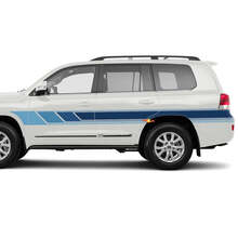 Old School Retro Vintage Lexus GX oder Toyota Land Cruiser Grafiktüren Streifen-Vinyl-Aufkleber-Set
 2