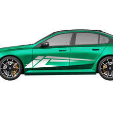 Side Modern Stripes Racing Aufkleber-Set für BMW 5er G60 M5 G90 – SupDec Graphix Vinyl-Aufkleber
 2