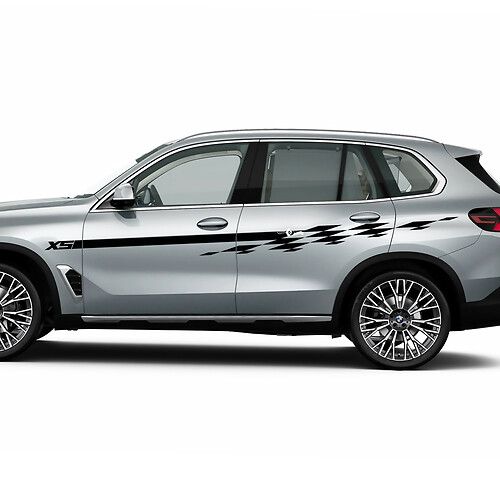 Accent Racing Aufkleber-Set mit karierten Streifen für BMW X5 G05
