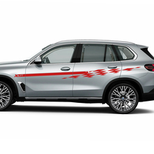 Accent Racing Aufkleber-Set mit karierten Streifen für BMW X5 G05
 2