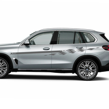 Accent Racing Aufkleber-Set mit karierten Streifen für BMW X5 G05
 3