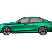 Türen-Seitenstreifen-Racing-Aufkleber-Set mit Farbverlauf für BMW 5er G60 M5 G90 – SupDec Graphix Vinyl-Aufkleber
 2