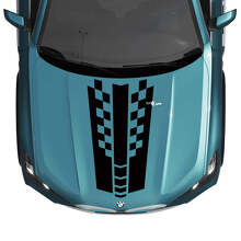 BMW X5 G05 Motorhaubenaufkleber mit karierten Streifen – Vinyl M Performance
 3