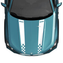 BMW X5 G05 Motorhaubenaufkleber mit karierten Streifen – Vinyl M Performance 2
 2