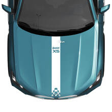 BMW X5 G05 Motorhaubenaufkleber mit karierten Streifen – Vinyl M Performance 3
 2