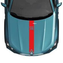 BMW X5 G05 Motorhaubenaufkleber mit karierten Streifen – Vinyl M Performance 3
 3