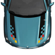 BMW X5 G05 Motorhaubenaufkleber mit karierten Streifen – Vinyl M Performance 4
 2