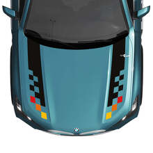 BMW X5 G05 Motorhaube Schachbrett-Streifen Aufkleber - Vinyl M Performance 2 2