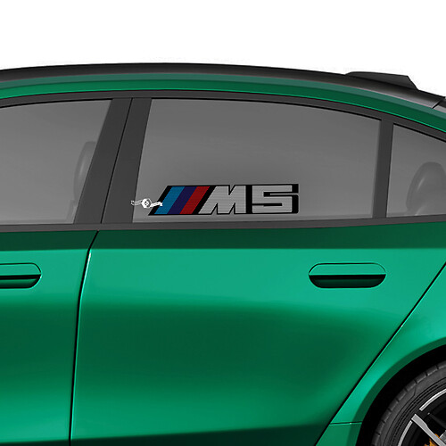 3-farbiges M-Logo-Racing-Aufkleber-Set für BMW 5er G60 M5 G90 2
