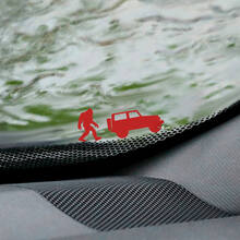 Yeti Bigfoot Jeep Wrangler Windschutzscheiben-Osterei-Eckaufkleber – individuelle Vinyl-Grafik
 2