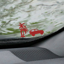 Palm's Jeep Wrangler Windschutzscheiben-Ostereier-Eckaufkleber – individuelle Vinyl-Grafik
 2