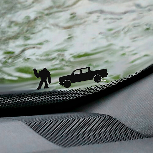 Palm's Jeep Wrangler Windschutzscheiben-Ostereier-Eckaufkleber – individuelle Vinyl-Grafik
