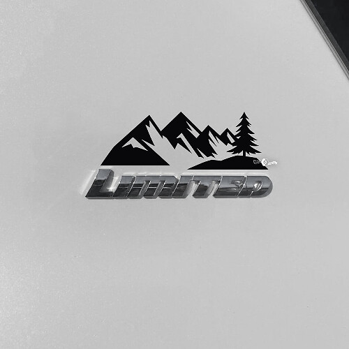 Mountains Limited Badge Bereich Vinyl-Aufkleber für Toyota 4Runner