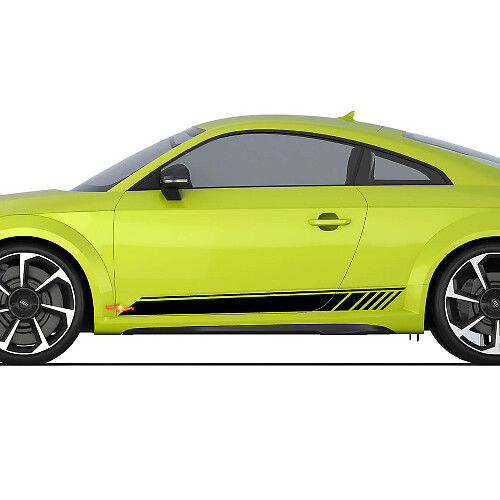 Audi TT Racing Strobe Seitentür Streifen Aufkleber Logo Sticker
