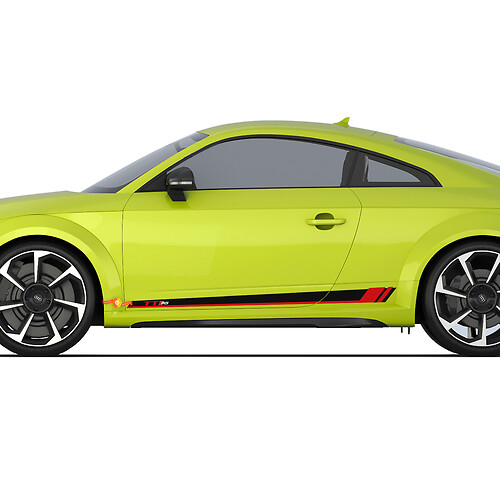 Racing Style Streifen Seiten Vinyl Aufkleber Sticker für Audi TT