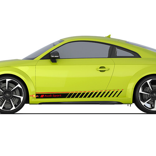 Audi TT RS Racing Strobe Side Door Stripes Aufkleber Logo Aufkleber
