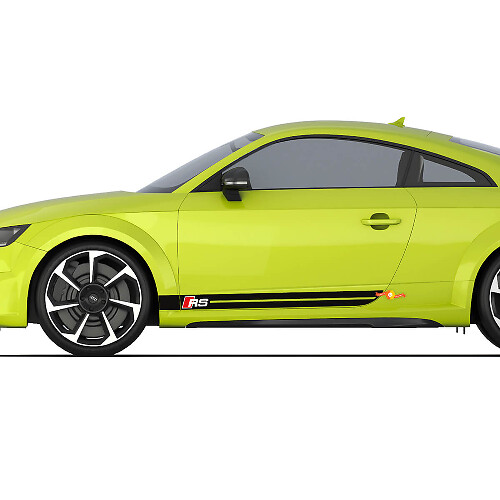 Audi TT RS Sport Racing Strobe Seitentürstreifen Aufkleber Logo Sticker
