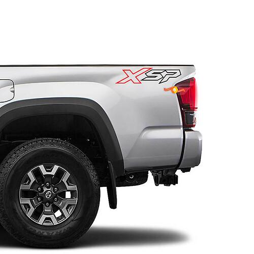 Paar Vinyl-Aufkleber für Toyota Tacoma XSP Side Truck – individuelles Grafik-Set
