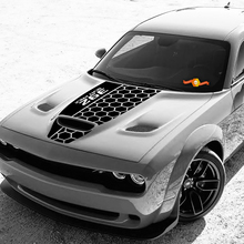 Hood Dodge 392 Scat Pack Challenger oder Charger Hemi Vinyl Racing Aufkleber Aufkleber
 2