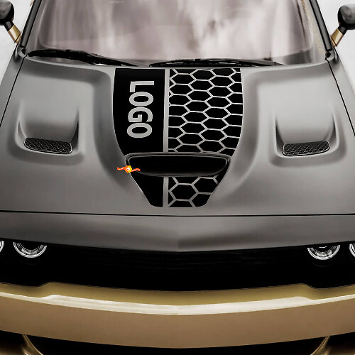 Motorhaube Dodge Hemi Challenger oder Charger Hemi Vinyl Racing Aufkleber Sticker
_1