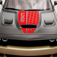 Motorhaube Dodge Hemi Challenger oder Charger Hemi Vinyl Racing Aufkleber Sticker
_5
