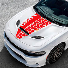 Motorhaube Dodge Hemi Challenger oder Charger Hemi Vinyl Racing Aufkleber Sticker
_6