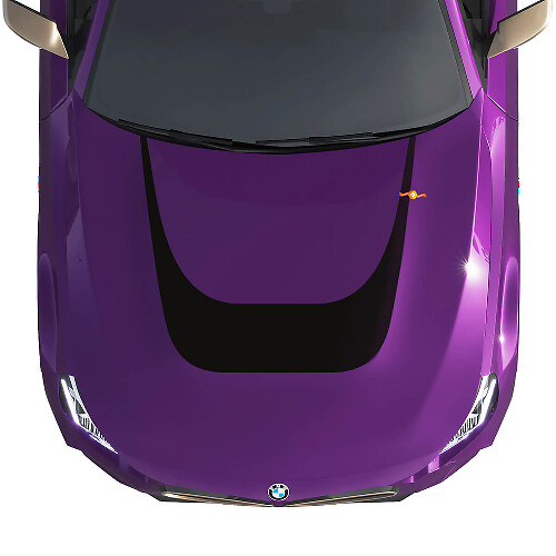 U-förmiger Motorhauben-Vinylaufkleber für BMW M240 G42