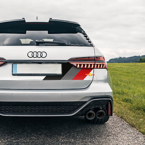 Motorsport-Stil hintere Seitenstreifen Vinylaufkleber für Audi RS Modelle