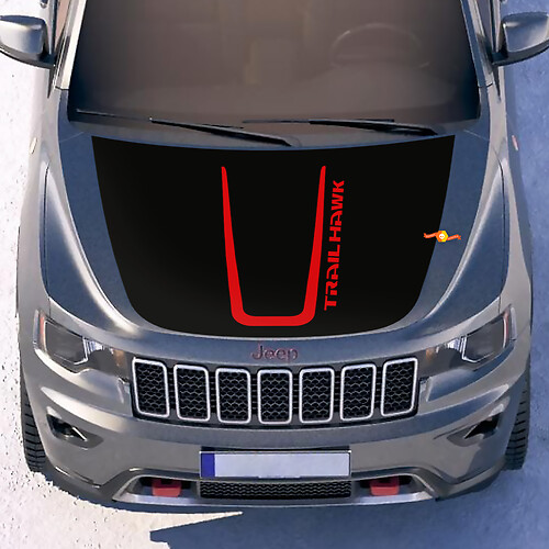 Jeep Cherokee TrackHawk Hood Graphics Wrap Aufkleber Aufkleber
