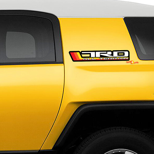 Seitenaufkleber mit Vintage-Retro-Streifen – passend für Toyota FJ Cruiser 3
