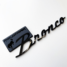 Bronco Wildtrak Fender Badges Heckklappen-Emblem 3D-Abzeichen Schwarz vs. Grau
 3